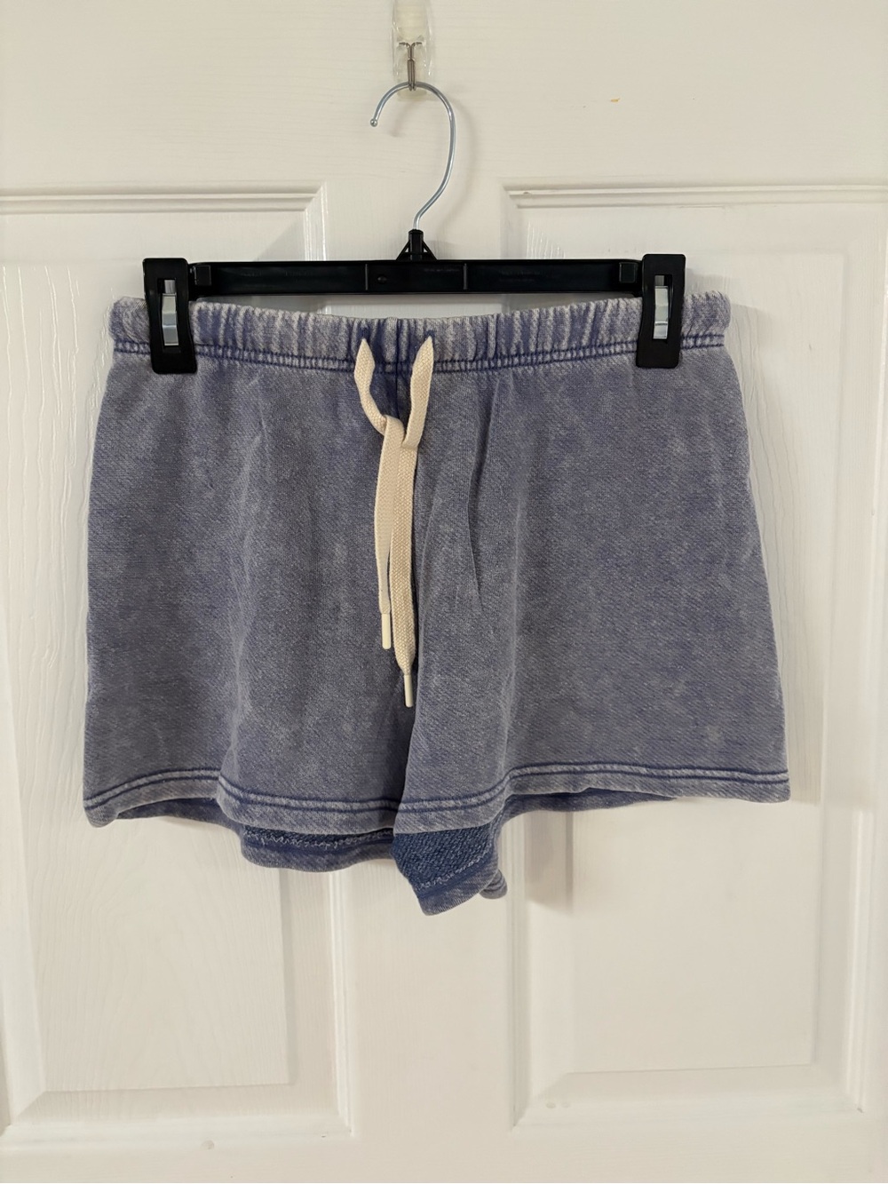 NEW aerie Vintage-Wash Blue Drawstring Shorts
